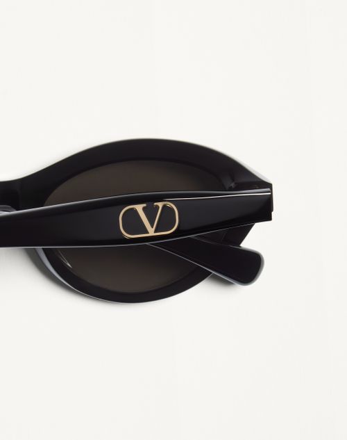 Valentino - Cat-eye Acetate Eyewear - Black/grey - Woman - Eyewear