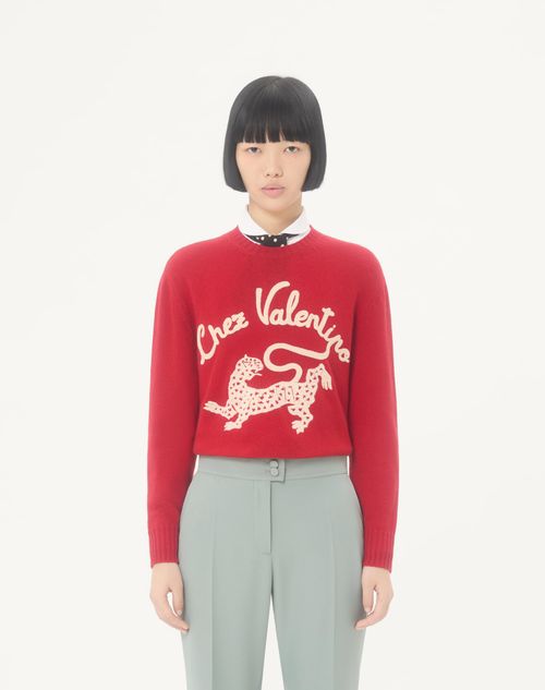 Valentino - Embroidered Wool Jumper - Paris - Woman - Knitwear