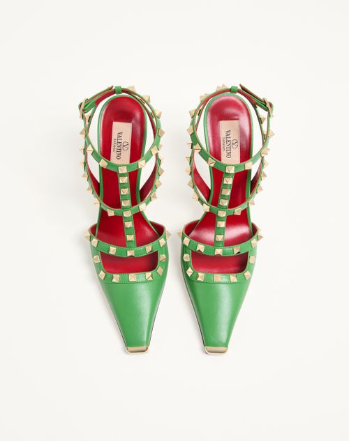 Valentino Garavani - Rockstud Kidskin Pumps 100mm - Light Green - Woman - Pumps And Slingbacks