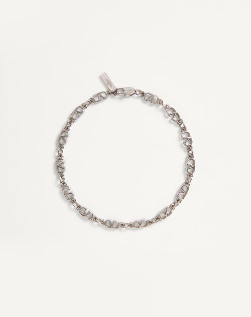 Valentino Vlogo Signature Bracelet In パラジウム