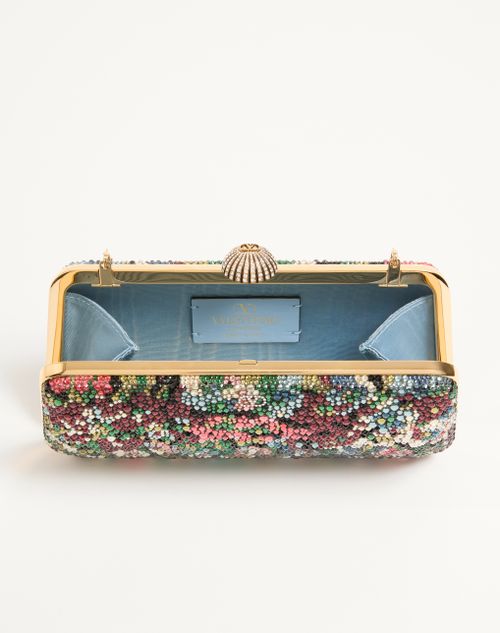 Valentino Garavani - Valentino Garavani Carry Secrets Minaudiere With Apres L'hiver Rhinestone Motif - Multicolour/crystal - Woman - Clutches