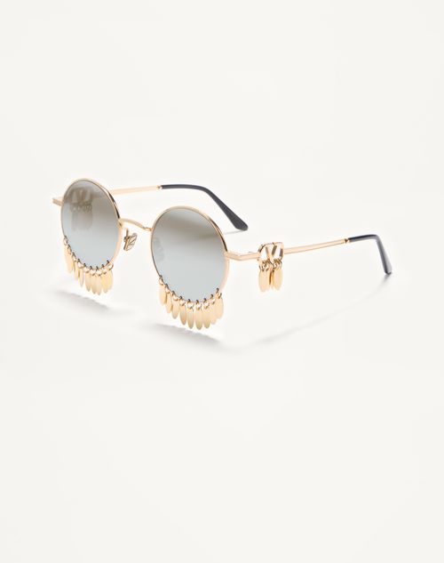 Valentino - Round Metal Frame - Gold/silver - Unisex - Eyewear