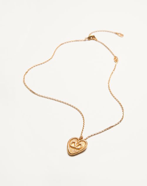Valentino Garavani - Fil Perdu Metal Necklace - Antique Brass - Woman - Jewelry