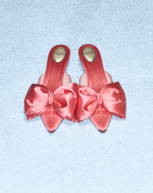 Valentino Garavani - Yolande Satin Mule 45mm - Salmon - Woman