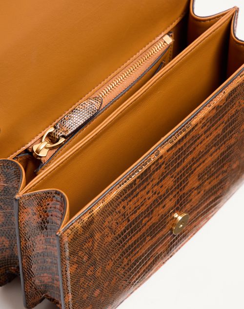 Valentino Garavani - Valentino Garavani Vain Small Shoulder Bag In Tejus - Straw - Woman - Shoulder Bags