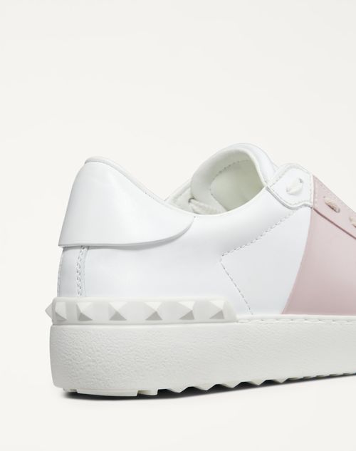 Valentino Garavani - Open Sneaker In Calfskin Leather - White/water Rose - Woman - Shoes
