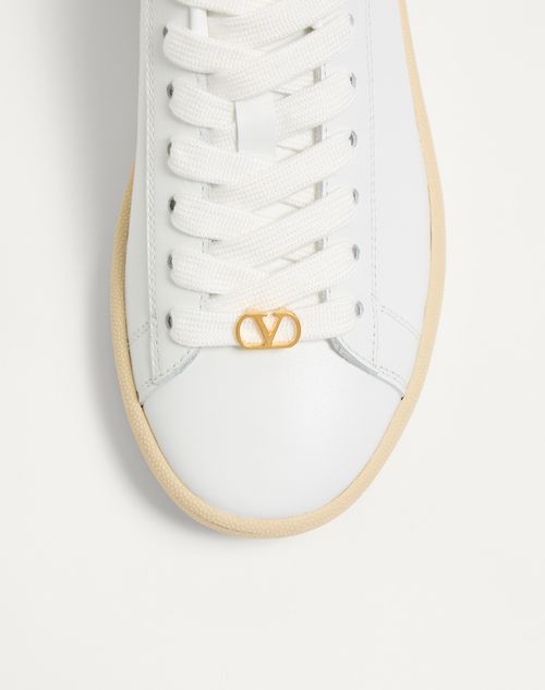 Valentino Garavani - Royco Sneaker In Nappa Calfskin - White - Woman - Sneakers