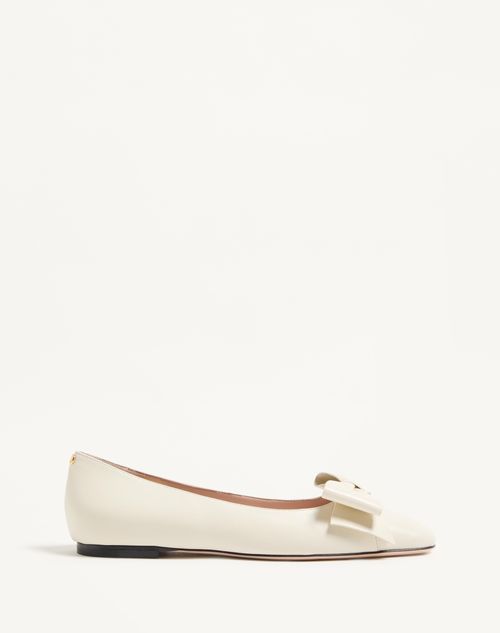Valentino Garavani Bowow Kidskin Ballerina Woman Ivory 40.5