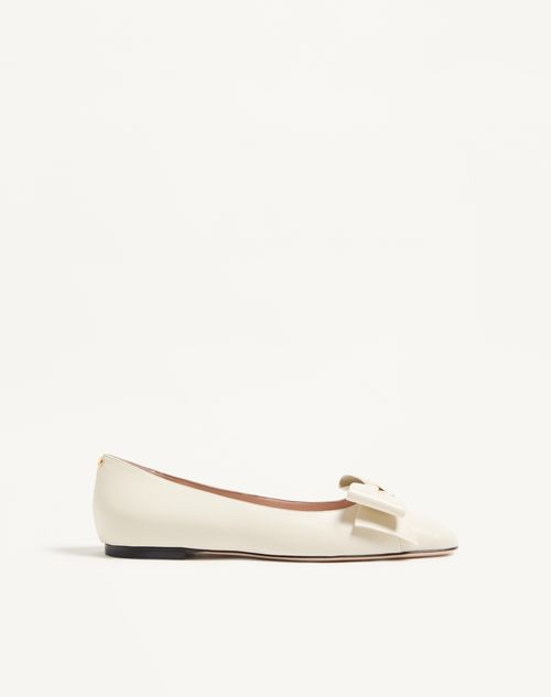 Valentino Garavani Bowow Kidskin Ballerina Woman Ivory 41