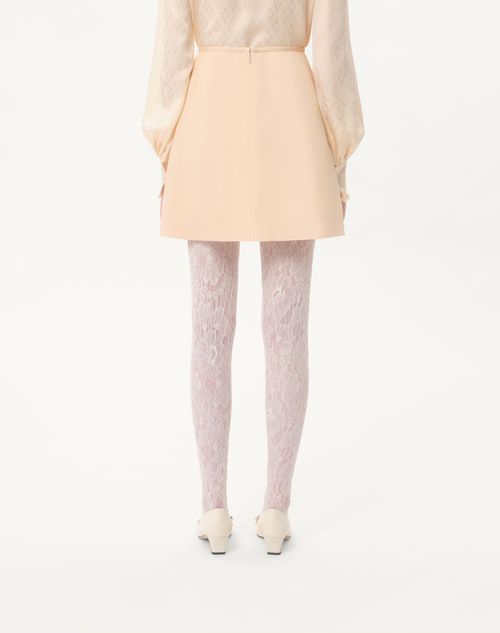 Valentino - Crepe Couture Short Skirt - Birch - Woman - Skirts