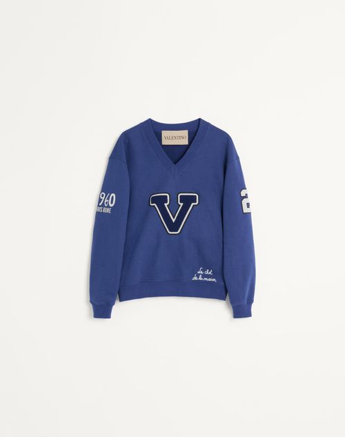 Valentino Garavani Sweatshirt With V And Le Chat De La Maison