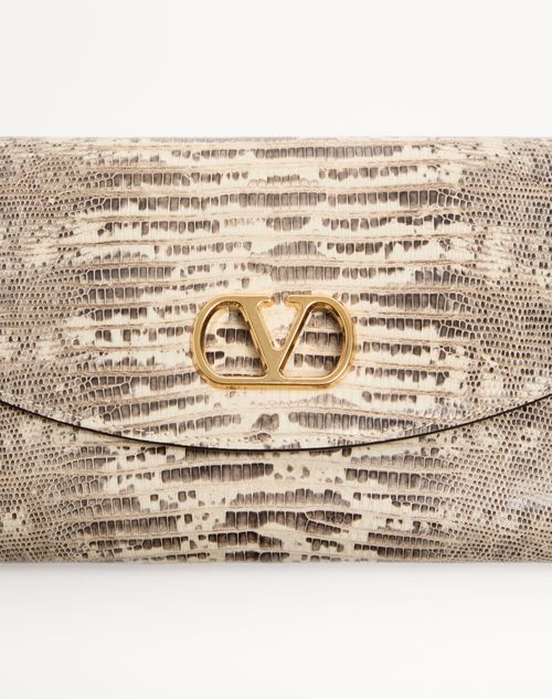 Valentino Garavani - Borsa A Spalla Piccola Valentino Garavani Devain In Tejus - Grigio/nero - Donna - Borse A Spalla