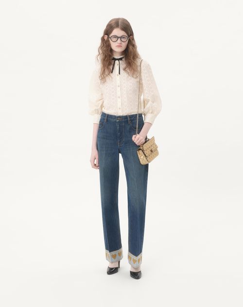 Valentino Garavani - Valentino Garavani Rockstud Spike Small Laminated Nappa Bag - Mekong - Woman - Shoulder Bags