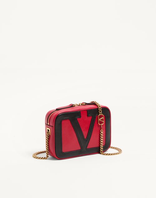 Valentino Garavani - Valentino Garavani Viva Superstar Nappa Leather Belt Bag - Red/black - Woman - Belt Bags
