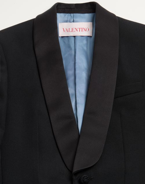 Valentino - Wool Tuxedo Jacket - Black - Man - Coats And Blazers