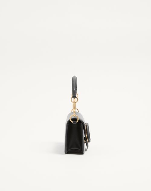 Valentino Garavani - Valentino Garavani Locò Small Shoulder Bag In Calfskin - Black - Woman - Shoulder Bags