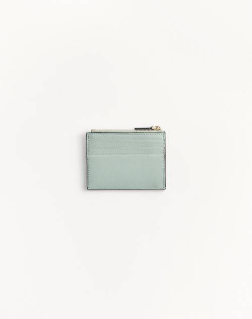 Valentino Garavani - ロックスタッズ グレインカーフスキン カードホルダー - アジュールブルー - ウィメンズ - 