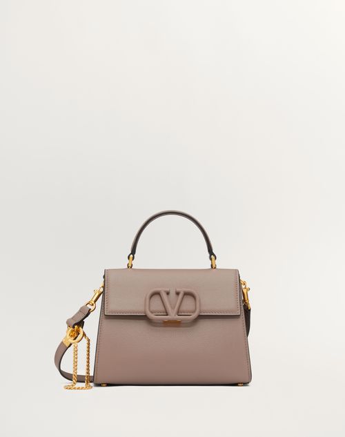 Valentino Garavani Small Vsling Grainy Calfskin Handbag Woman Clay/rose Quartz Uni In Neutral