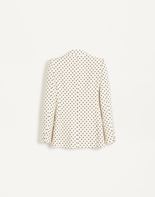 Valentino - Supergran Plusdepois Print Jacket - Birch/black - Woman - Jackets And Blazers