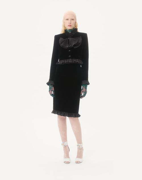 Valentino - Lace Top - Marine/emerald - Woman - Shirts & Tops