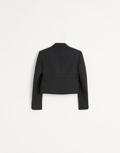 Valentino - Crepe Couture Jacket - Black - Woman - Jackets And Blazers