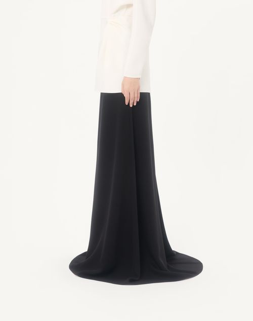 Valentino - Cady Couture Long Skirt - Black - Woman - Skirts