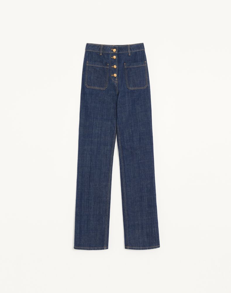 Valentino Women's Denim Trousers Woman 32