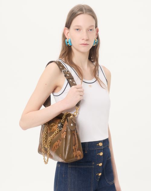 Valentino - Cotton Jersey Top - White/ Black - Woman - T-shirts And Sweatshirts