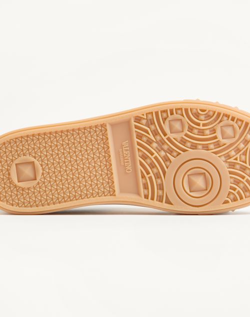 Valentino Garavani - Upvillage Low Top Trainer In Split Leather And Calfskin Nappa Leather - Military Green/ivory - Man - Sneakers