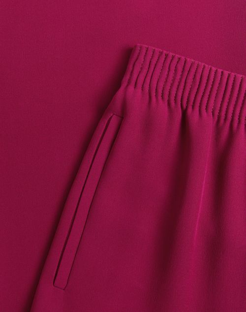 Valentino - Cady Couture Pants - Magenta - Woman - Trousers And Shorts