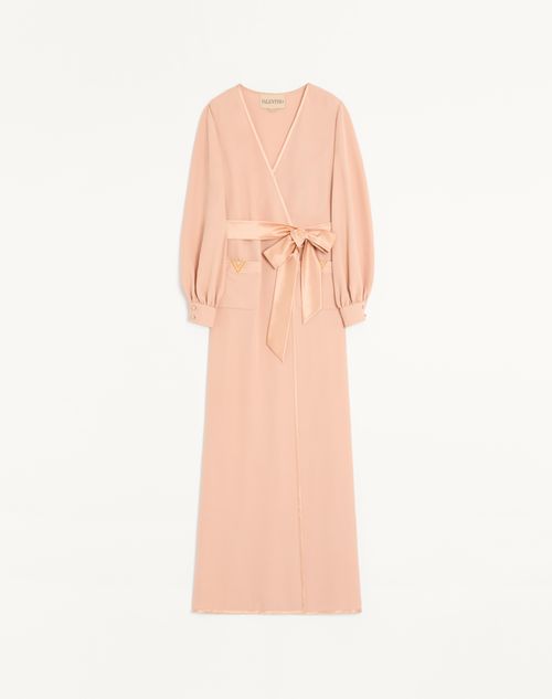 Valentino - Cady Couture Long Dress - Salmon - Woman - Gowns