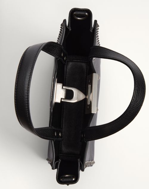 ロックスタッズ グレインカーフスキン スモール トート for メンズ