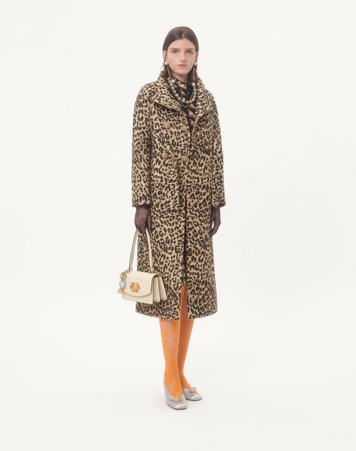 Valentino - Cloth Coat In Animalier Print - Animal Print - Woman - Coats And Outerwear