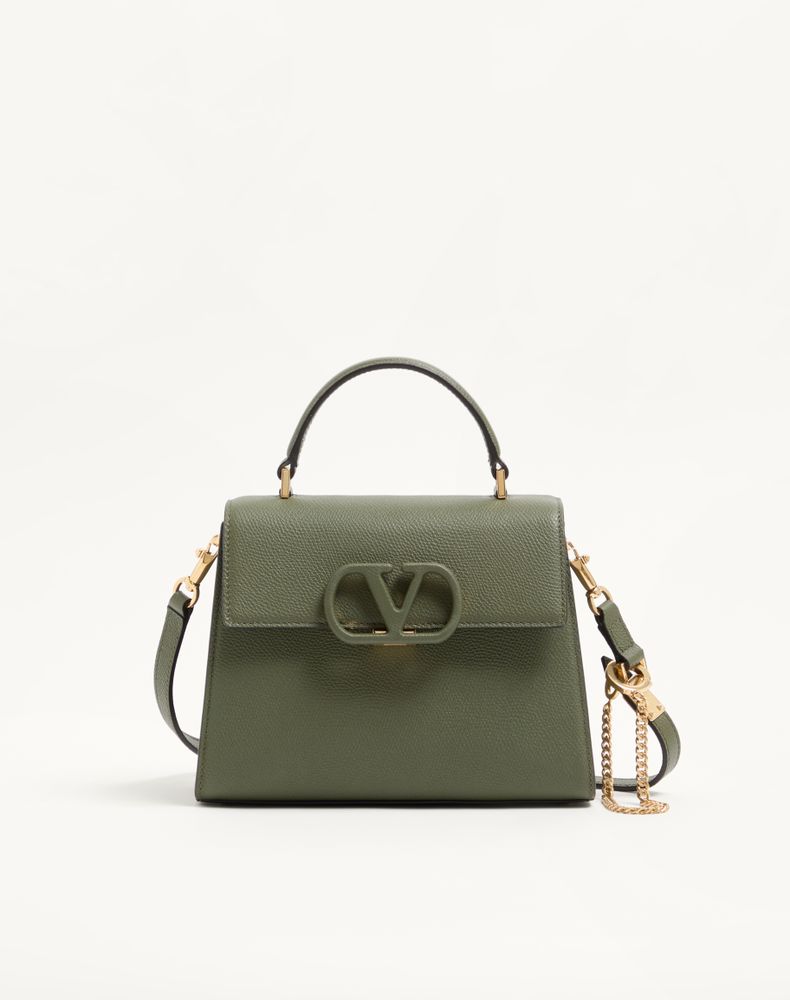 Valentino Garavani Women's Military Green Vsling Small Handbag In Grainy Calfskin Woman Uni