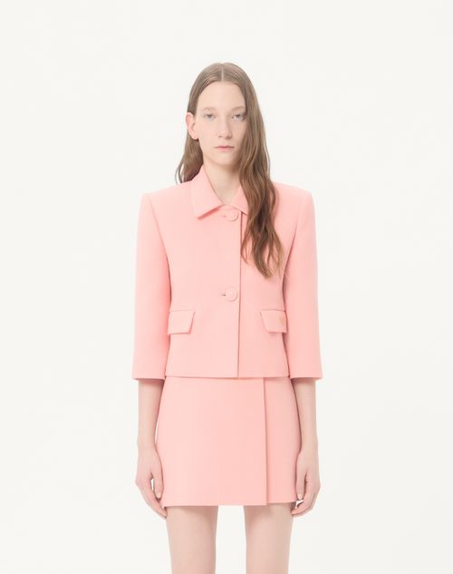 Valentino - Wool Crepe Jacket - Pink - Woman - Jackets And Blazers