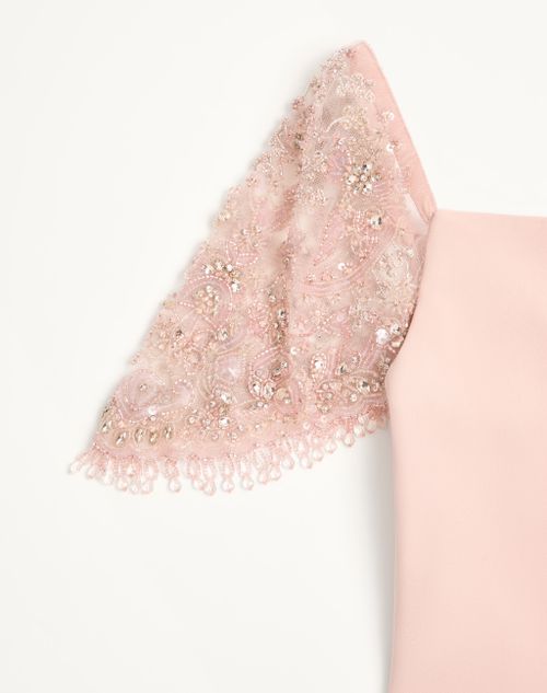 Valentino - Embroidered Couture Cady Long Dress - Pink - Woman - Gowns