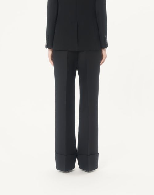 Valentino - Crepe Couture Trousers - Black - Woman - Trousers And Shorts