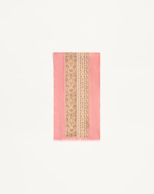 Valentino Garavani - Pañuelo De Seda Voyage Imaginaire - Rosa - Mujer - Accesorios Suaves