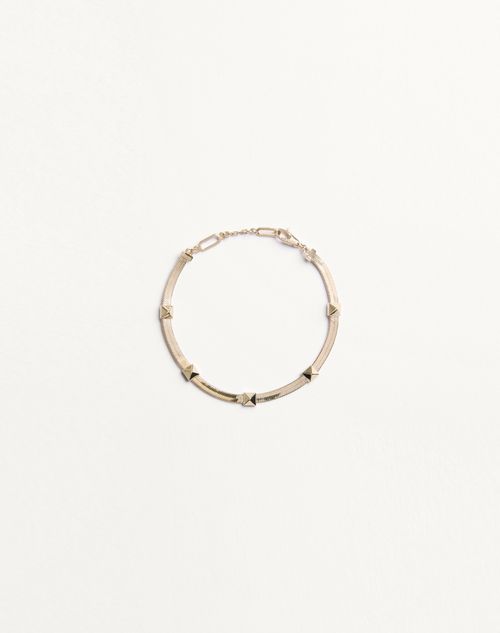 Valentino Garavani - Valentino Rockstud Metal Bracelet - Platinum - Woman - Jewelry
