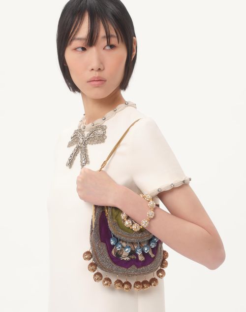 Valentino - Embroidered Crepe Couture Short Dress - Ivory - Woman - Dresses