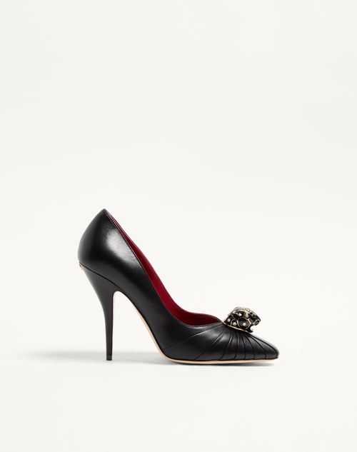 Valentino Garavani Panthea Goatskin Pumps 105mm Woman Black 35