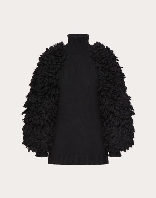 Shop Valentino Pull En Laine Femme Noir Xxs