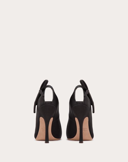 Valentino Garavani - Valentino Garavani Nite-out Satin Pump 110 Mm - Black - Woman - Pumps