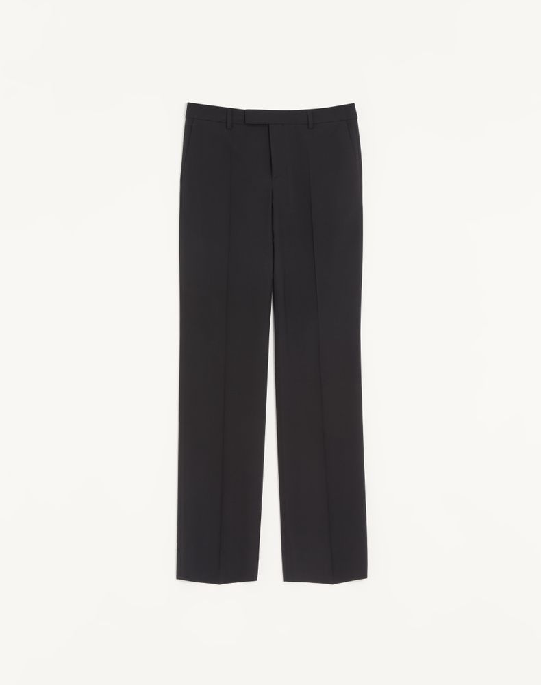Valentino Men's Black Wool Trousers Man 48