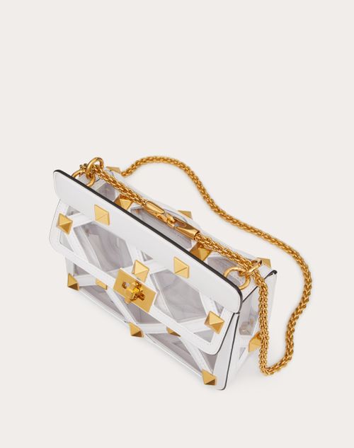 Valentino Garavani - ローマンスタッズチェーン ポリマー素材ミディアムバッグ - クリア/オプティカルホワイト - ウィメンズ - ショルダーバッグ