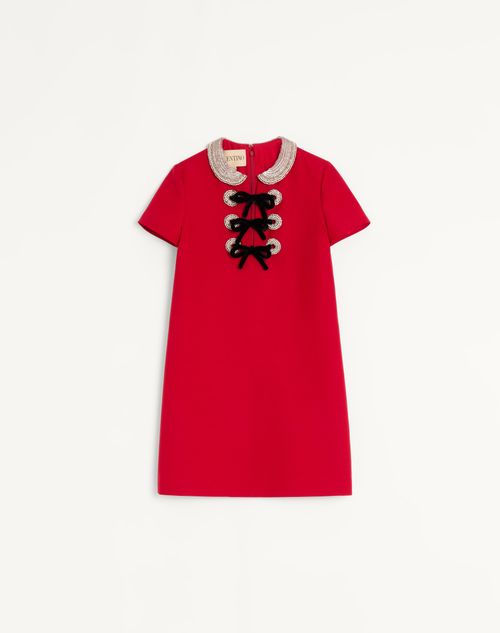 Valentino - Embroidered Crepe Couture Short Dress - Paris - Woman - Dresses