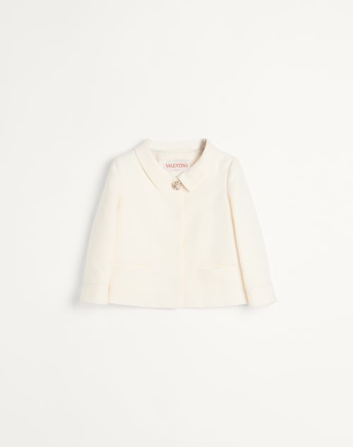 Valentino Crepe Couture Jacket Woman Ivory 38
