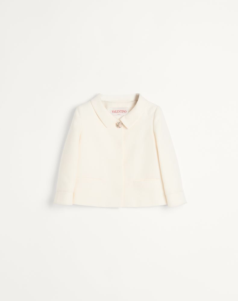 Valentino Women's Ivory Crepe Couture Jacket Woman 42