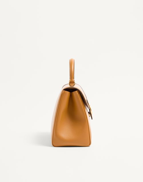 Valentino Garavani - Valentino Garavani 9to5 Canvas Handbag - Natural/tobacco - Woman - Top Handle Bags
