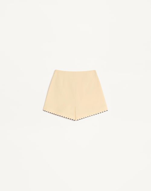 Valentino - Embroidered Shorts - Birch/multicolour - Woman - Trousers And Shorts